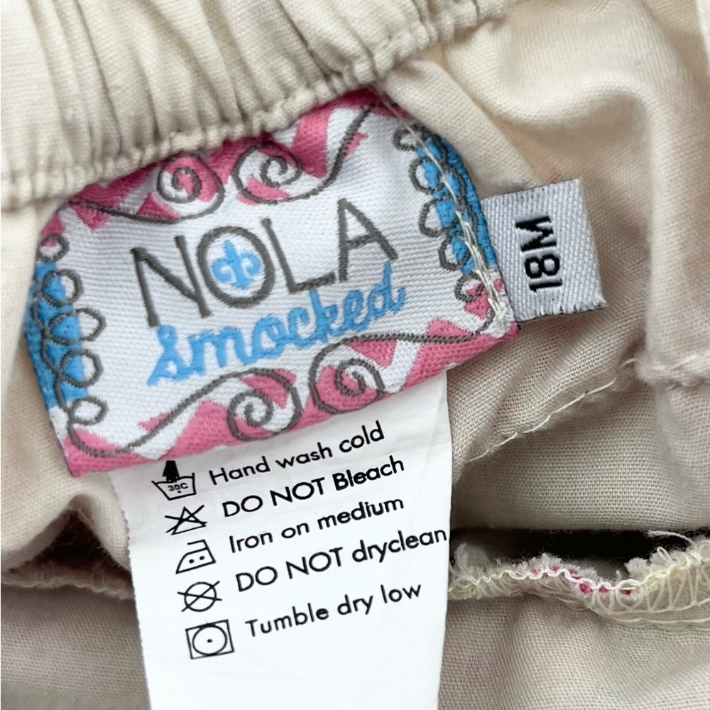 NOLA Smocked 18m Floral Ruffle Romper - Picture 3 of 6